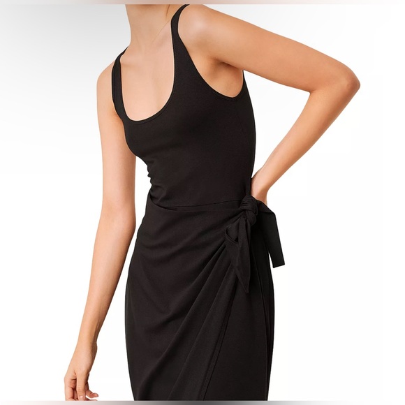 FRENCH CONNECTION Cotton Jersey Midi Wrap Dress - Picture 6 of 11